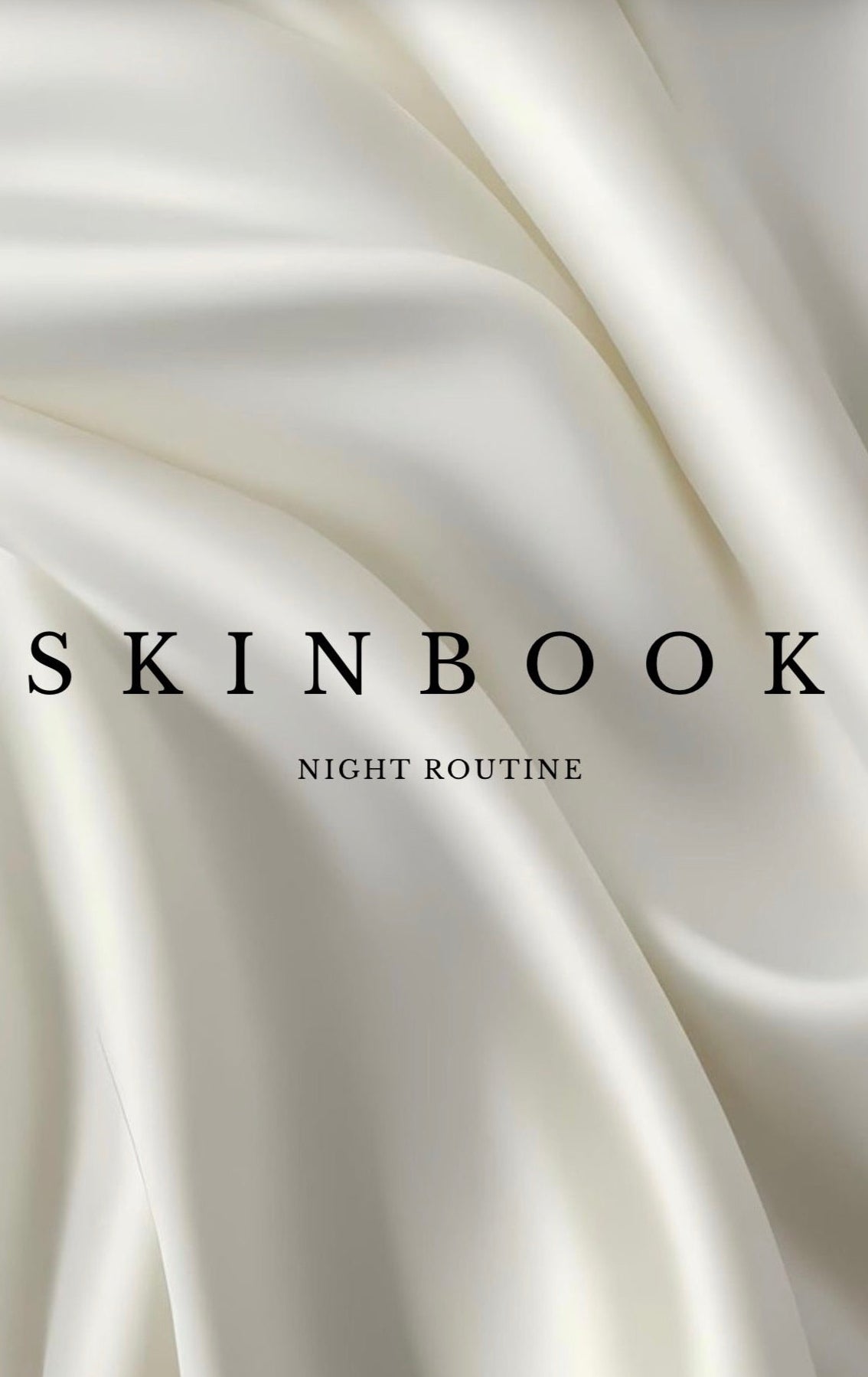 SKINBOOK: night routine (ENG)